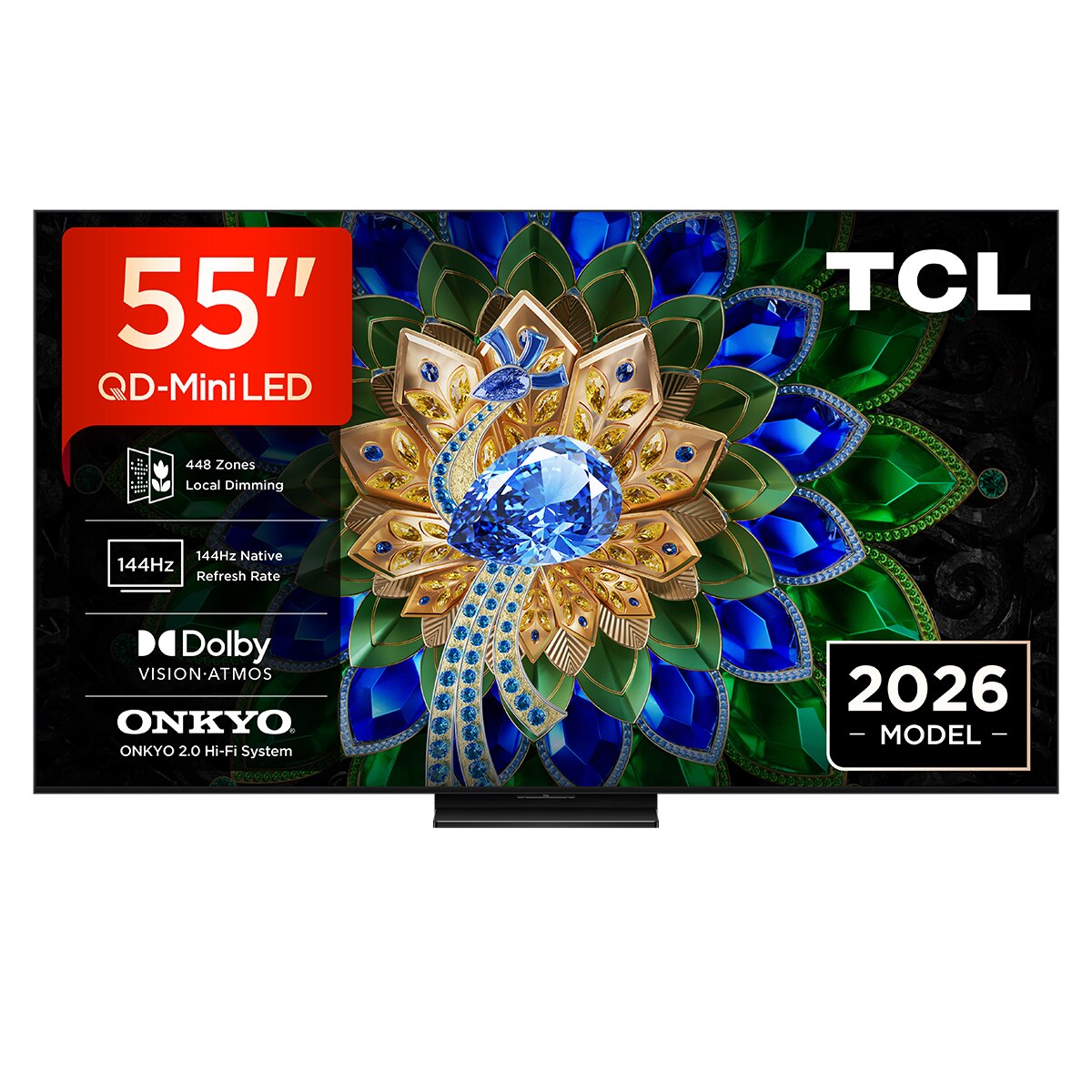 Imagen 0 de TV QD-MiniLED 139cm (55") TCL 55A400U, 4K HDR 2500 nits, Google TV, Dolby Vision IQ & Atmos, 2.0 Onkyo, 144Hz, AirPlay 2