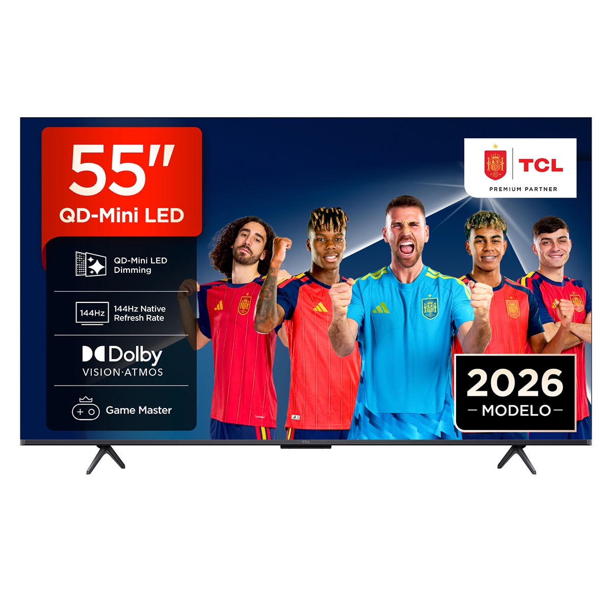 Imagen 0 de TV QD-MiniLED 139cm (55") TCL 55P8L, 4K HDR, Google TV, 144Hz VRR, Dolby Vision & Atmos
