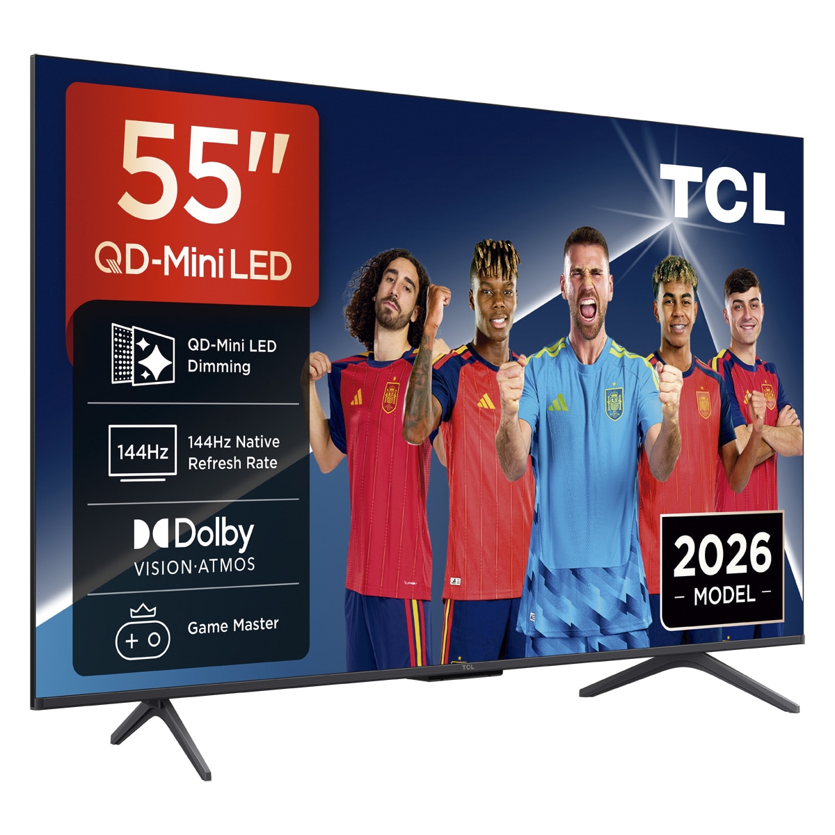 TV QD-MiniLED 139cm (55") TCL 55P8L, 4K HDR, Google TV, 144Hz VRR, Dolby Vision & Atmos Acero oscuro-3