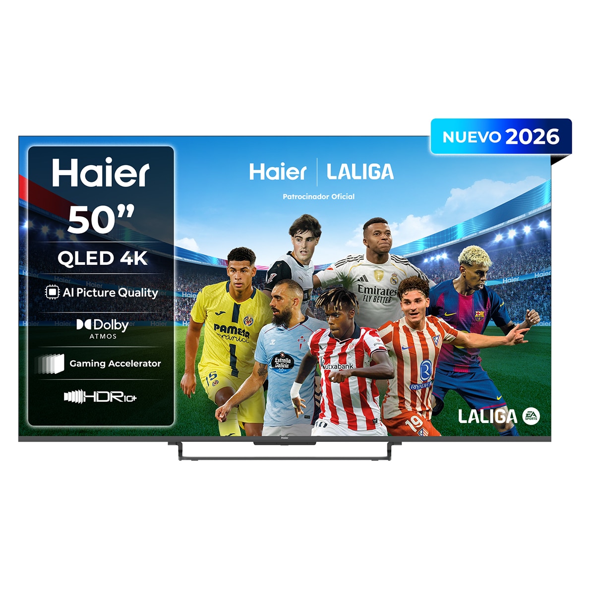Imagen 0 de TV QLED 126 cm (50)" Haier S85 H50S85GUX 4K UHD, 60Hz DLG120Hz, Google TV, HDR10+, Dolby ATMOS, AIPQ (AI Picture Quality)