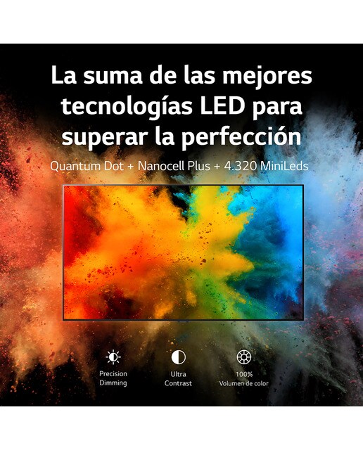 TV LED 189 cm (75'') LG 75QNED876QB 4K SmartTV WebOS 22, HDR Dolby Vision, HDR10, Dolby Atmos - Negro Negro-3