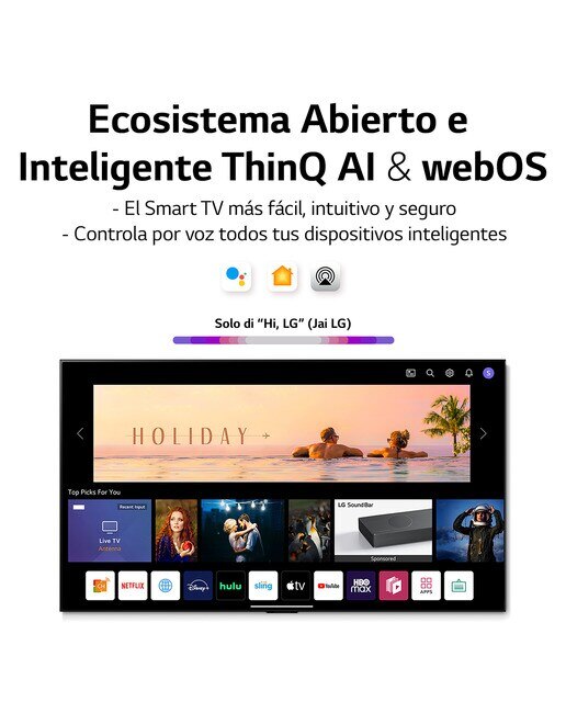 TV LED 189 cm (75'') LG 75QNED876QB 4K SmartTV WebOS 22, HDR Dolby Vision, HDR10, Dolby Atmos - Negro Negro-6