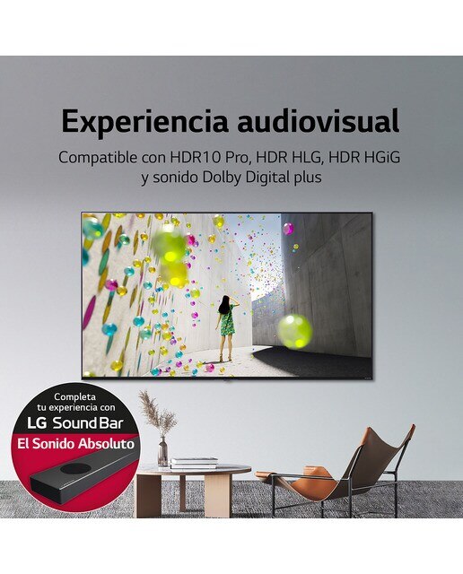 TV LED 217 cm (86'') LG 86UQ91006LA 4K SmartTV WebOS 22, HDR10, HLG, Sonido Dolby Digital Plus & AC4 - Azul oscuro Azul oscuro-7