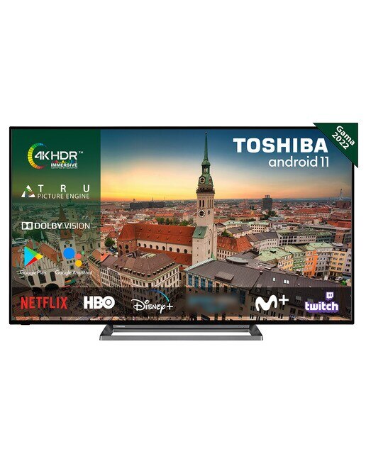 TV LED 164 cm (65") Toshiba 65UA3D63DG Android TV UHD 4K - Negro Negro-1
