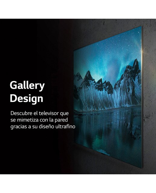 TV OLED 245 cm (97'') LG OLED97G29LA Evo Gallery Edition 4K, HDR Dolby Vision, HDR10, Dolby Atmos. Para colgar en pared con soporte incluido Plata / Negro-11