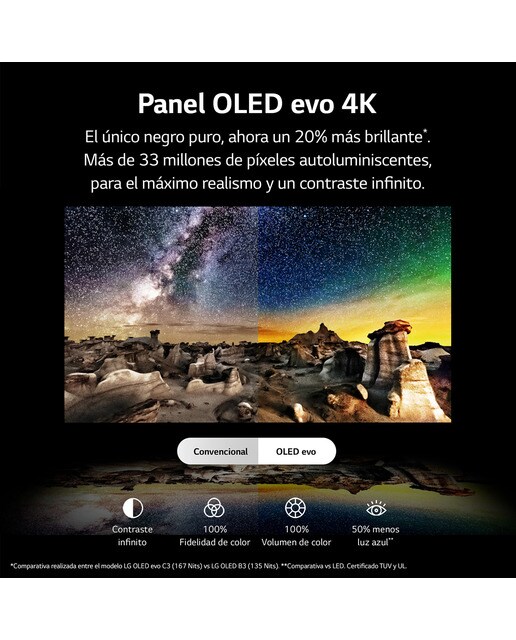 TV OLED 210 cm (83") LG OLED83C36LA evo 4K, Dolby Vision/Dolby ATMOS, Smart TV webOS23 - Plata oscuro Plata oscuro-7