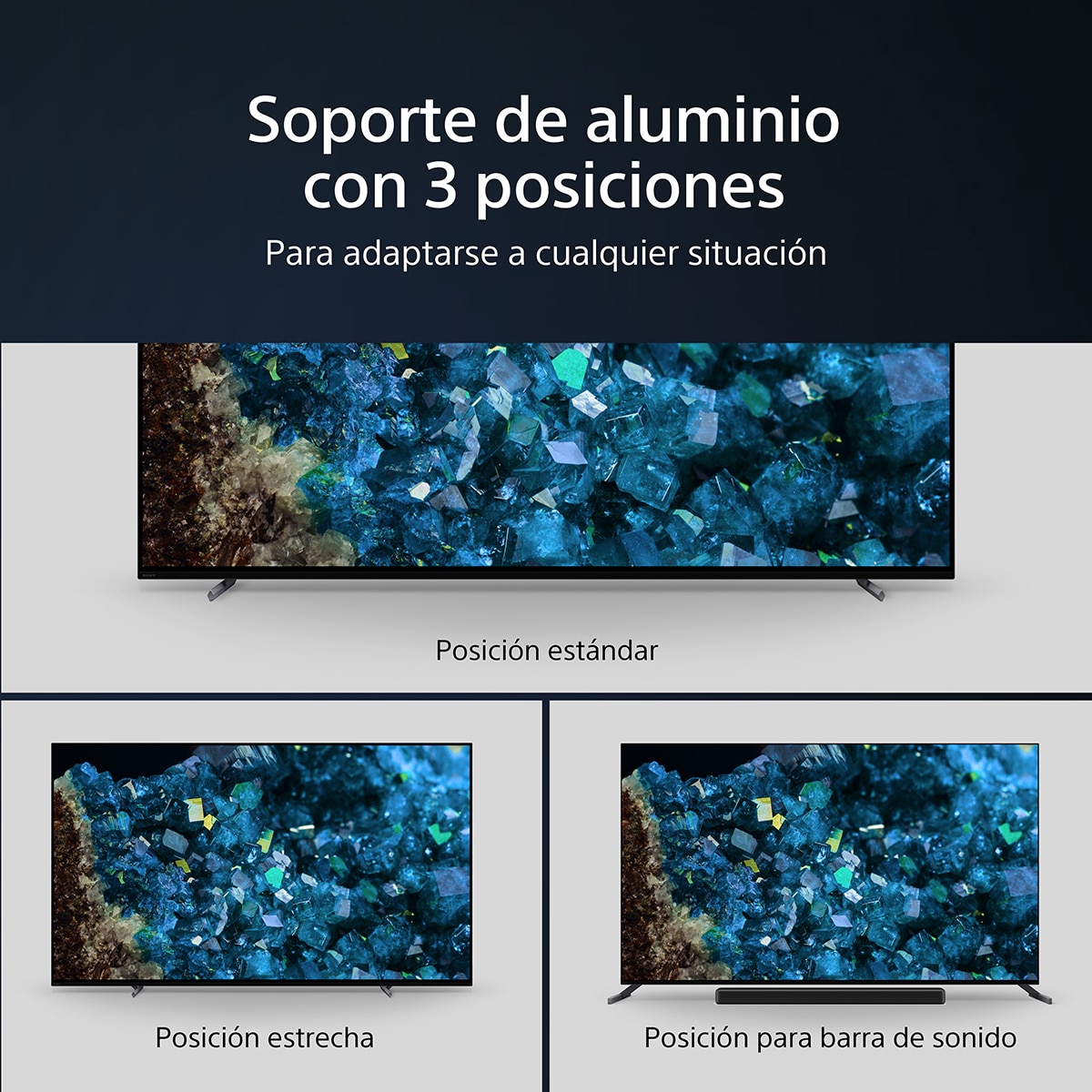 TV 65" Sony BRAVIA XR-65A84L OLED, 4K HDR, Google TV, Smart TV, Perfecto para PS5, Diseño integral 9