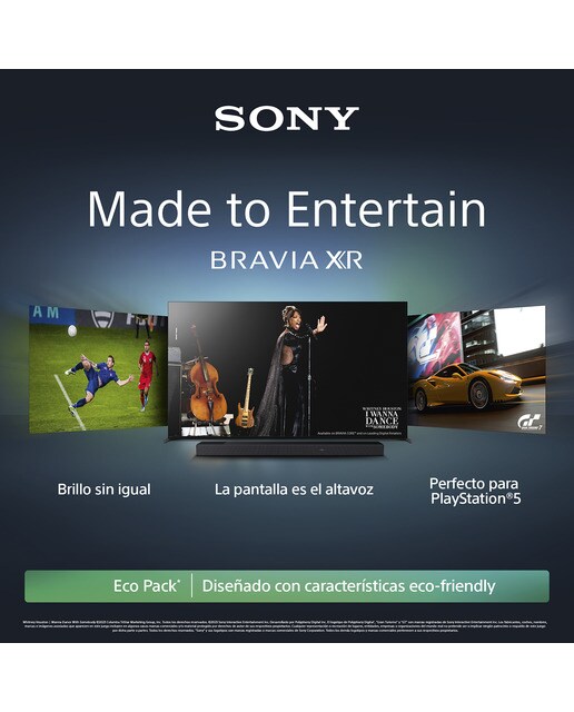 TV 65" Sony BRAVIA XR-65A95L OLED, 4K HDR, XR TRILUMINOS MAX, Google TV, Smart TV, Perfecto para PS5 3