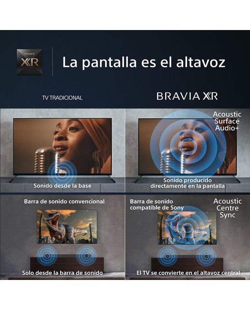 TV 65" Sony BRAVIA XR-65A95L OLED, 4K HDR, XR TRILUMINOS MAX, Google TV, Smart TV, Perfecto para PS5 5