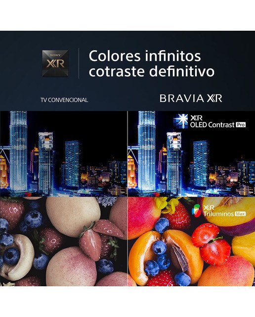 TV 77" Sony BRAVIA XR-77A95L OLED, 4K HDR, XR TRILUMINOS MAX, Google TV, Smart TV, Perfecto para PS5 4