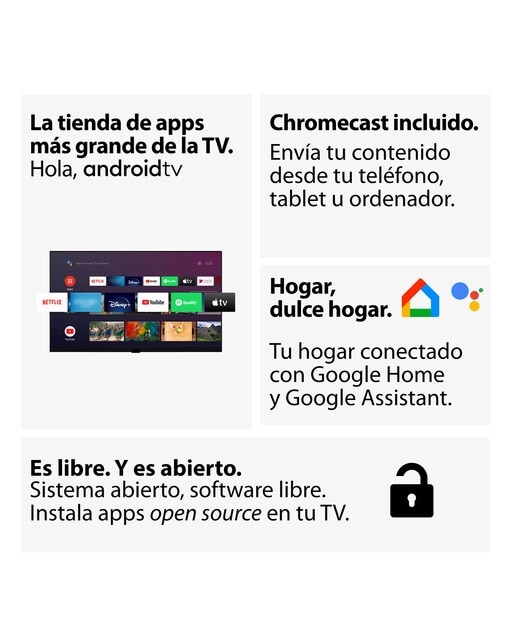 TV HQLED 214 cm (85") Haier H85P800UG 4K UHD, Smart TV Android 11, HDR10 Dolby Vision Plata-4