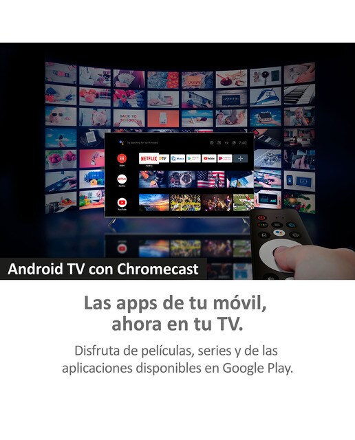 TV HQLED 214 cm (85") Haier H85P800UG 4K UHD, Smart TV Android 11, HDR10 Dolby Vision Plata-9