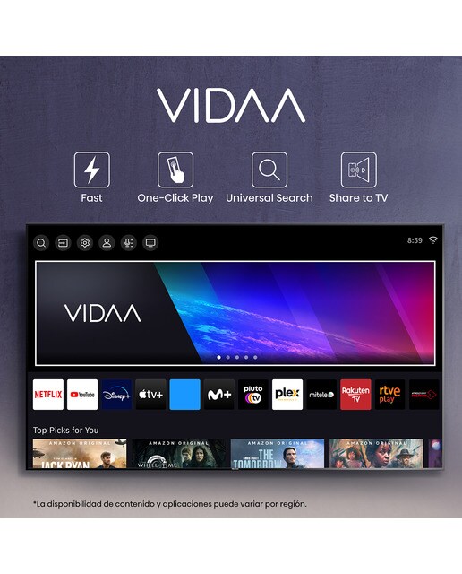 TV Mini LED 254 cm (100") Hisense 100U7KQ, UHD 4K Smart TV Gris carbón-12