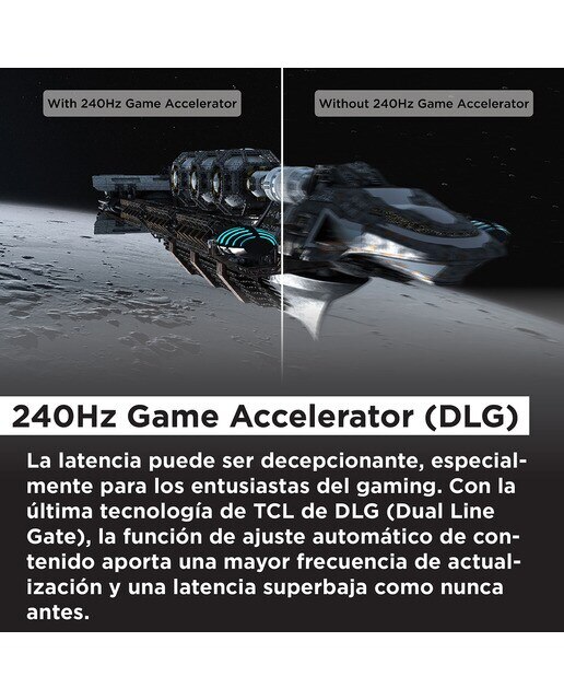 TV QD Mini LED 248 cm (98") TCL 98C805, 4K UHD 1600 nits, Smart Google TV Dolby Vision y Atmos, sonido Onkyo 2.1, Motion Clarity Pro de 144 Hz Titanio-10