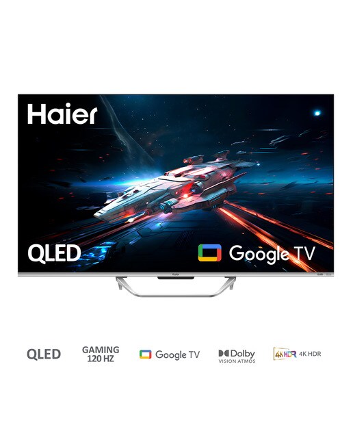 TV QLED 165 cm (65") Haier H65Q800UX Q8 Series, 4K UHD, Smart TV Google TV, Dolby Atmos Plata-3