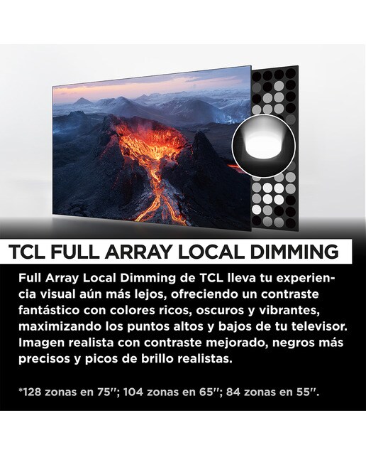 TV QLED 165,1 cm (65") TCL 65C655 PRO, 4K UHD, Smart TV by Google TV, Dolby Vision y Atmos, compatible con Google Assistant - Titanio Titanio-4