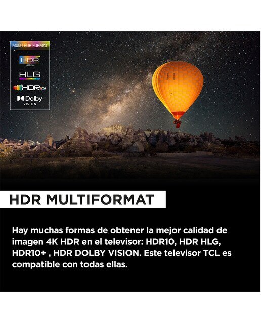 TV QLED 165,1 cm (65") TCL 65C655 PRO, 4K UHD, Smart TV by Google TV, Dolby Vision y Atmos, compatible con Google Assistant - Titanio Titanio-6