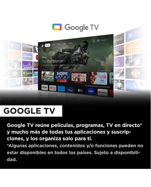 TV QLED 165,1 cm (65") TCL 65C655 PRO, 4K UHD, Smart TV by Google TV, Dolby Vision y Atmos, compatible con Google Assistant - Titanio Titanio-8