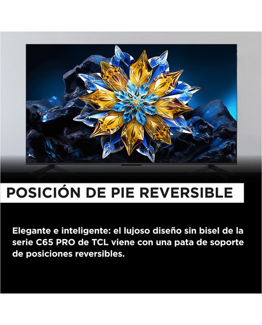 TV QLED 165,1 cm (65") TCL 65C655 PRO, 4K UHD, Smart TV by Google TV, Dolby Vision y Atmos, compatible con Google Assistant - Titanio Titanio-14