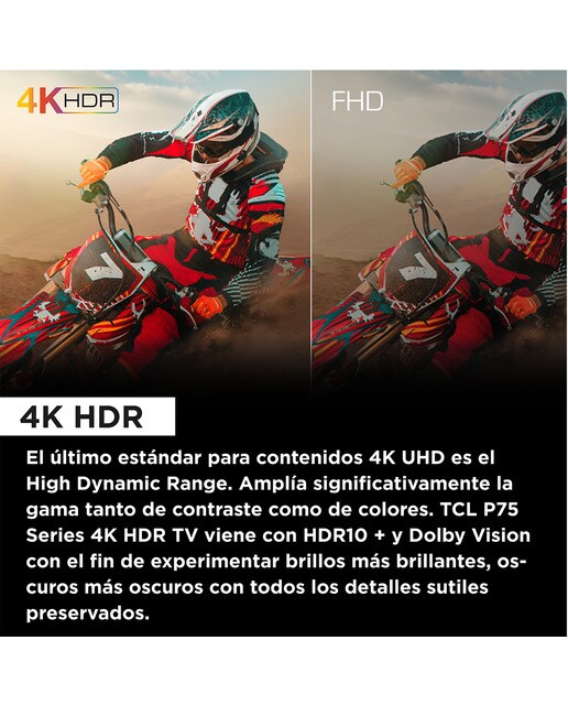 TV LED 165,1 cm (65") TCL 65P755, 4K UHD HDR, Wide Color Gamut, Smart TV by Google TV, Dolby Vision y Atmos, compatible con Google Assistant Titanio-3