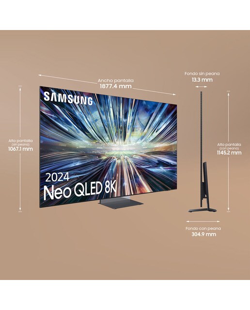 TV Neo QLED 8K 214 cm (85") Samsung TQ85QN900DTXXC 8K AI Upscalling Pro con Inteligencia Artificial Smart TV - Negro Negro-3