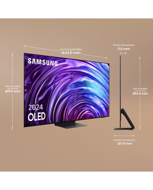 TV OLED 163 cm (65") Samsung TQ65S95DATXXC 4K AI Upscalling con Inteligencia Artificial Smart TV - Negro Negro-3