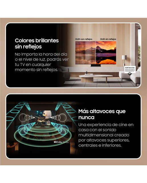 TV OLED 163 cm (65") Samsung TQ65S95DATXXC 4K AI Upscalling con Inteligencia Artificial Smart TV - Negro Negro-5