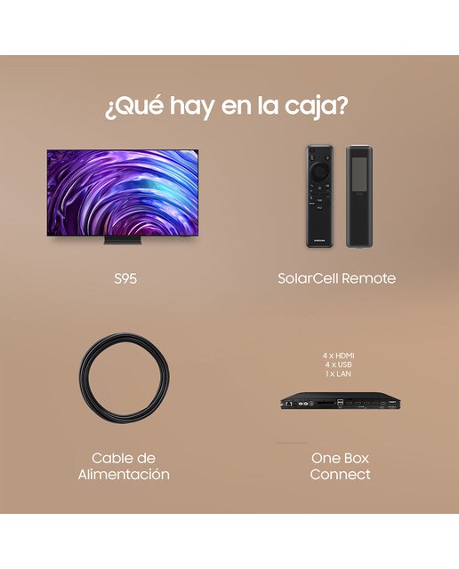 TV OLED 163 cm (65") Samsung TQ65S95DATXXC 4K AI Upscalling con Inteligencia Artificial Smart TV - Negro Negro-9