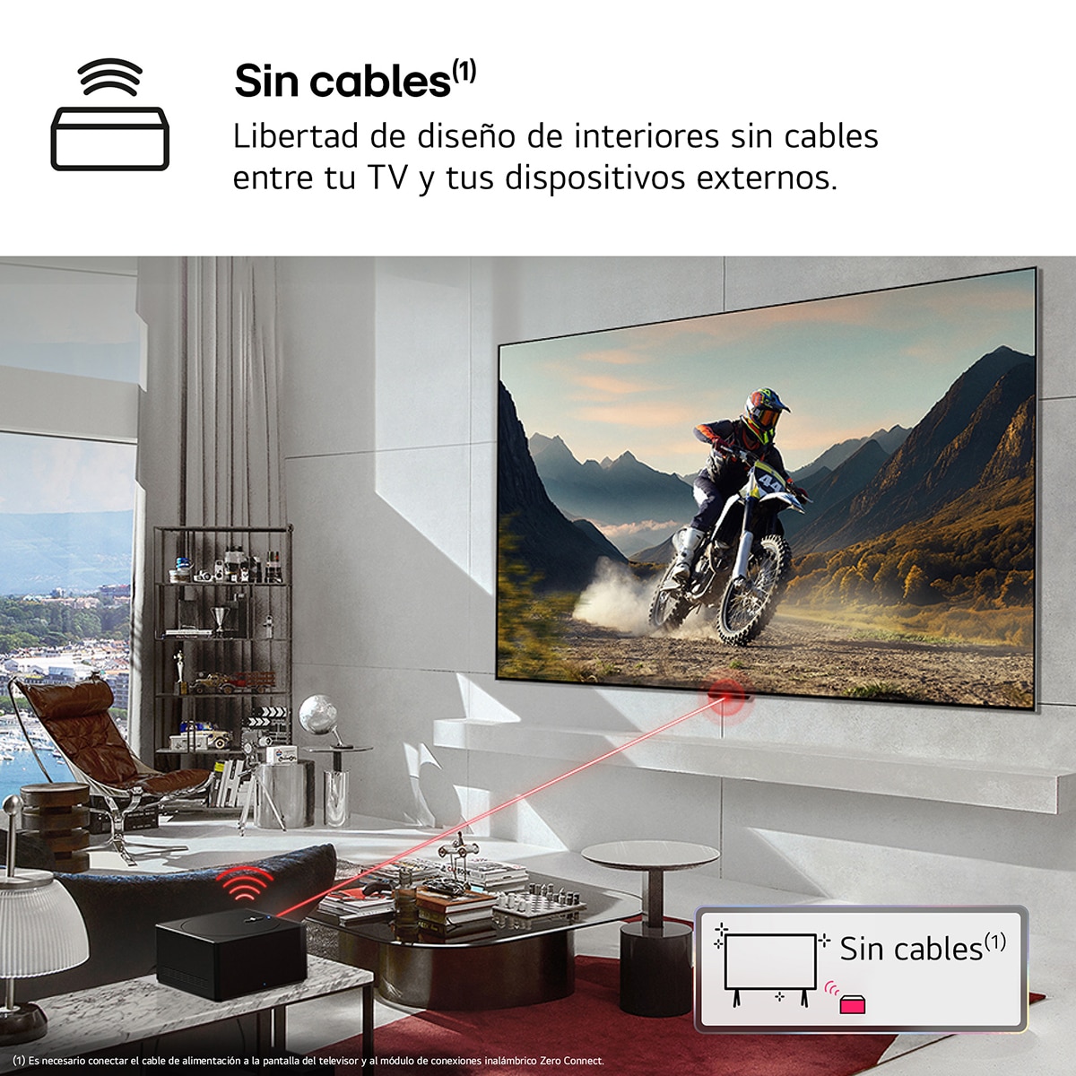 TV OLED evo* 195cm ( 77") LG OLED77M49LA 4K Inalámbrico con Smart TV WebOS24 para instalar en pared con soporte incluido Negro / Plata-12