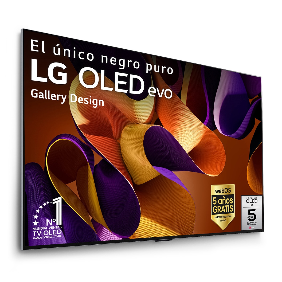 Imagen 0 de TV OLED evo* 210cm (83") LG OLED83G45LW 4K con Smart TV WebOS24 para instalar en pared con soporte incluido