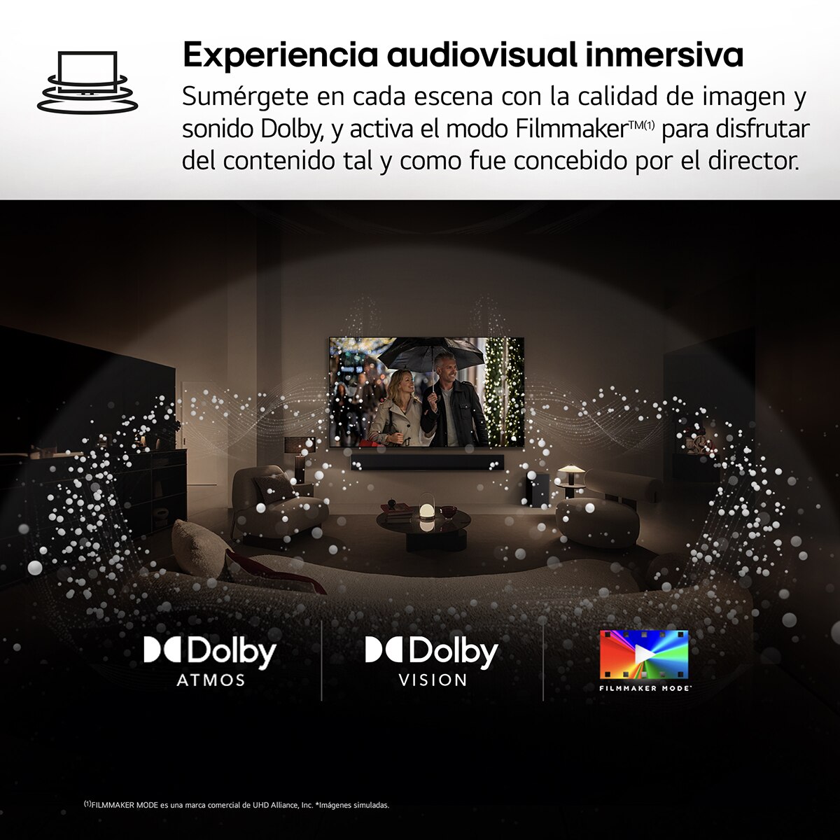 TV OLED evo* 210cm (83") LG OLED83G45LW 4K con Smart TV WebOS24 para instalar en pared con soporte incluido Negro / Plata-12
