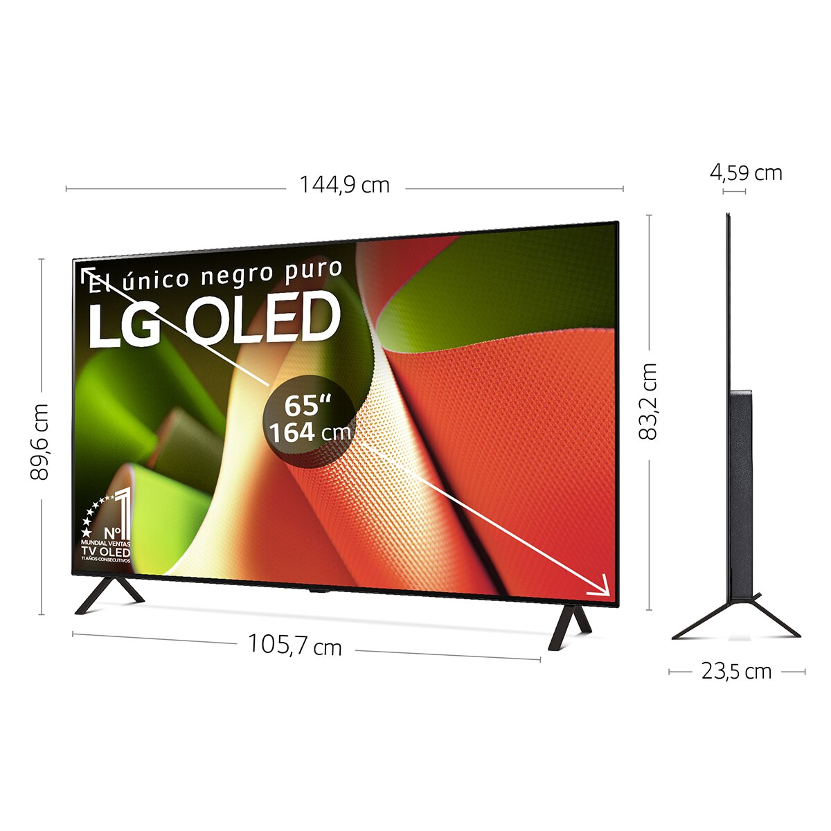 TV OLED 164cm (65") LG OLED65B46LA 4K con Smart TV WebOS24 Negro-2