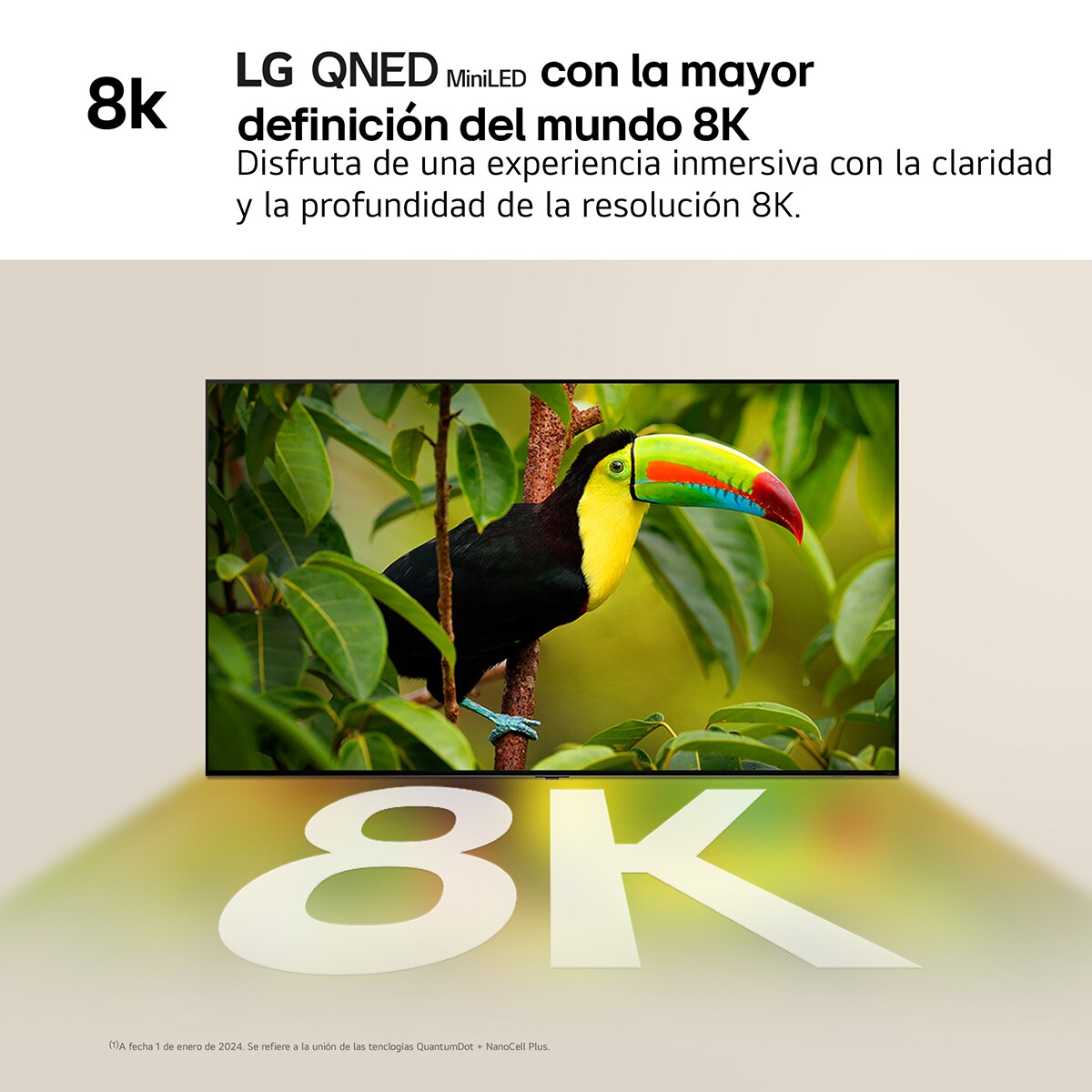 TV QNED MiniLED 189cm (75") LG 75QNED99T9B 8K con Smart TV WebOS24 Negro / Gris-9