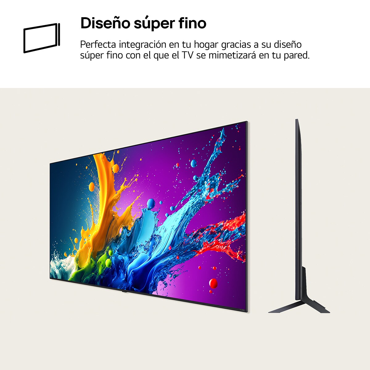 TV QNED 217cm (86") LG 86QNED86T6A 4K con Smart TV WebOS24 Negro / Azul-14