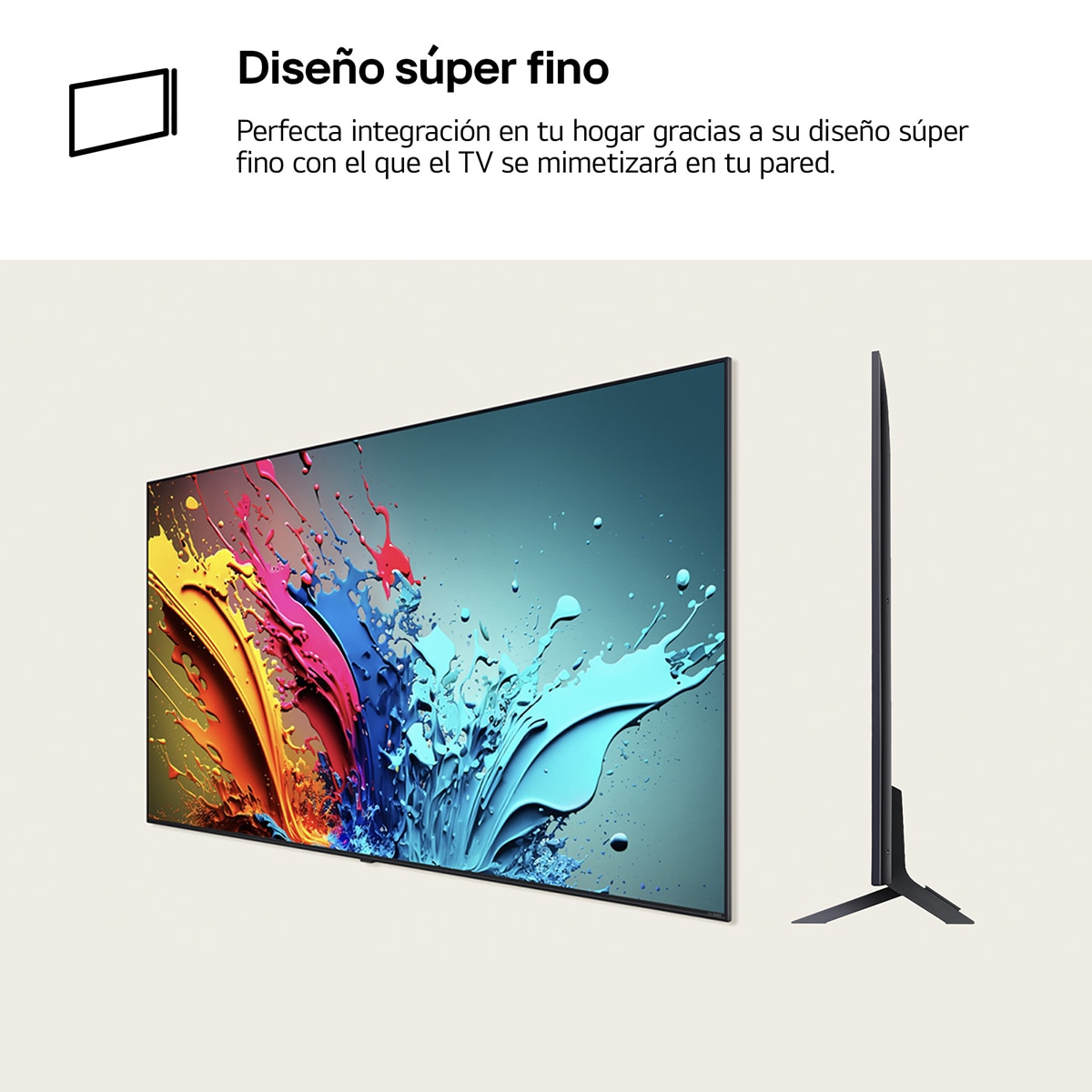 TV QNED 164cm (65") LG 65QNED80T6A 4K con Smart TV WebOS24 Negro / Azul-14