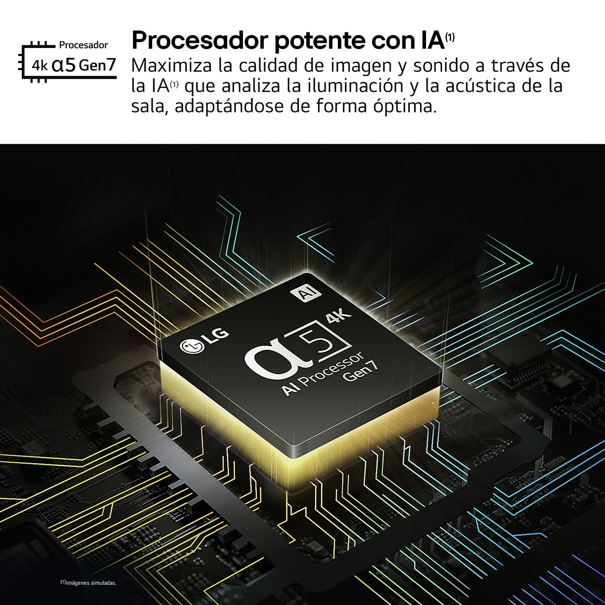 TV LED NanoCell 164cm (65") LG 65NANO81T6A 4K con Smart TV WebOS24 Negro / Marrón-10