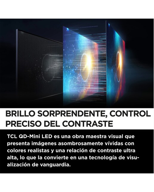 TV QD-MiniLED 215,9cm (85") TCL 85C855, QLED PRO 4K HDR Premium, Smart TV Google TV compatible con Google Assistant Titanio-15