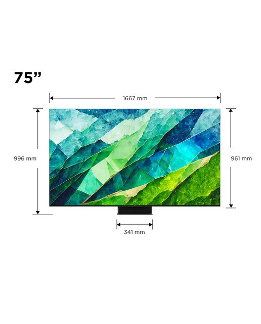 TV QD-MiniLED 190,5cm (75") TCL 75C855, QLED PRO 4K HDR Premium, Smart TV Google TV compatible con Google Assistant Titanio-2