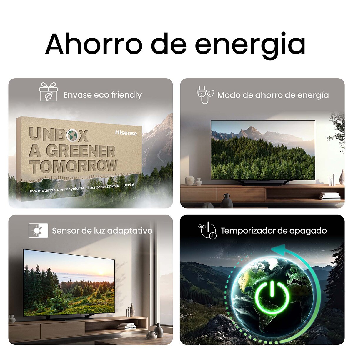 TV MiniLED 190cm (75") Hisense 75U7NQ UHD 4K Smart TV Gris carbón-10