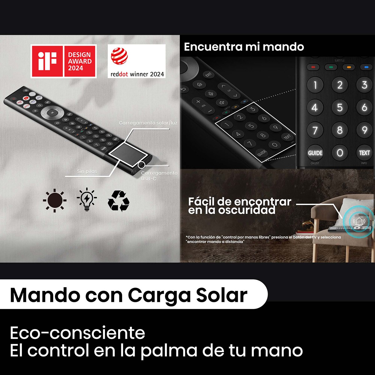 TV MiniLED 190cm (75") Hisense 75U7NQ UHD 4K Smart TV Gris carbón-12