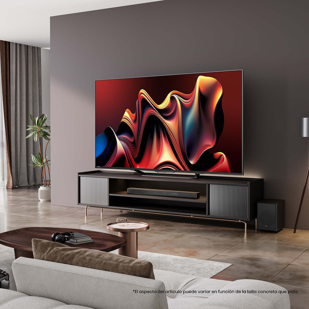TV MiniLED 190cm (75") Hisense 75U7NQ UHD 4K Smart TV Gris carbón-16