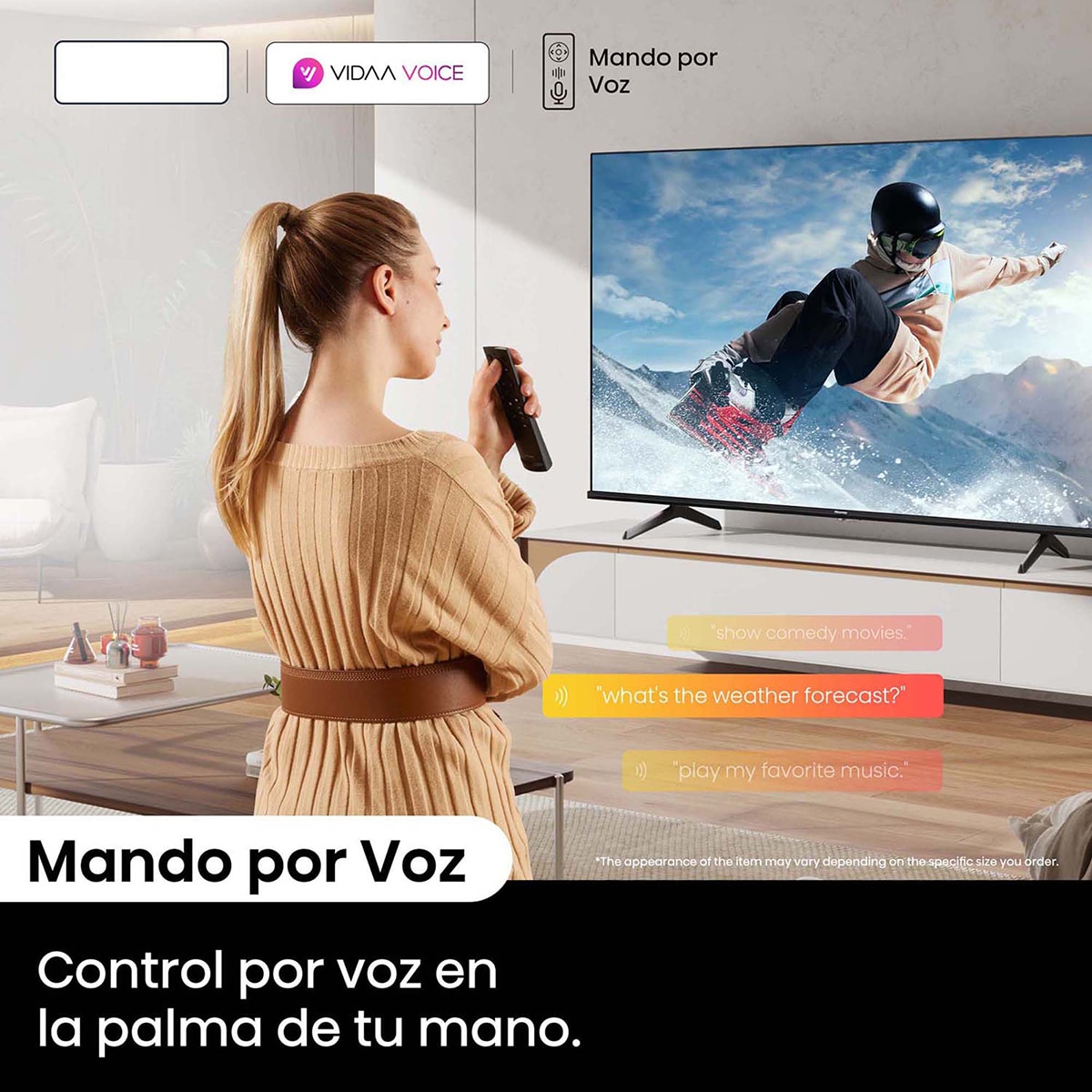 TV QLED 215,9cm (85") Hisense 85E7NQ UHD 4K Smart TV Negro-7