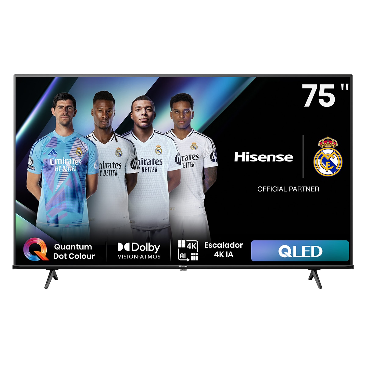 TV QLED 190cm (75") Hisense 75E7NQ UHD 4K Smart TV Negro-1