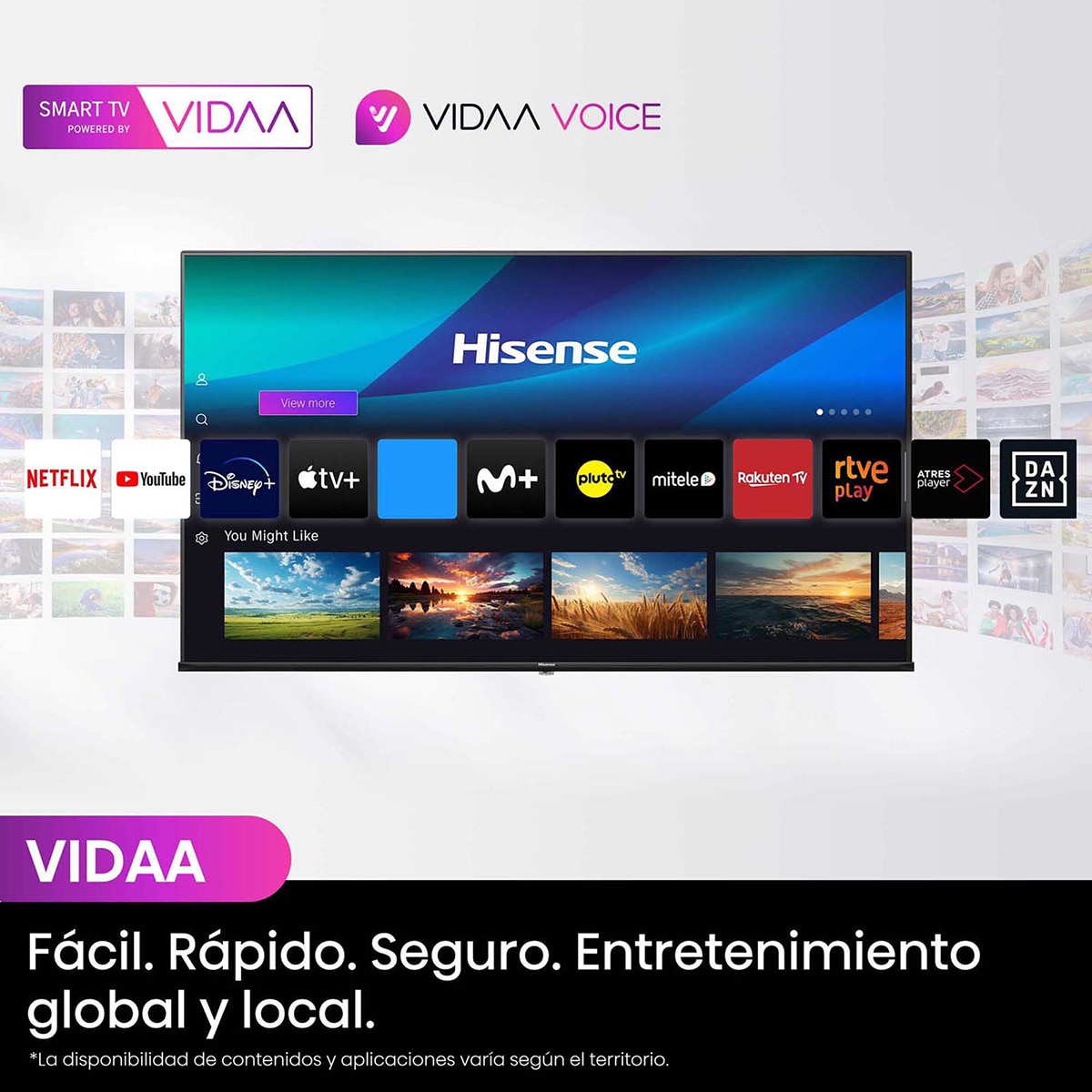 TV QLED 190cm (75") Hisense 75E7NQ UHD 4K Smart TV Negro-9