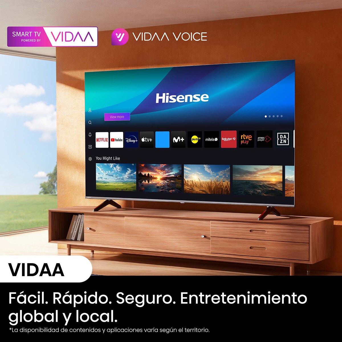 TV LED 215cm (85") Hisense 85A6N UHD 4K Smart TV Negro-10
