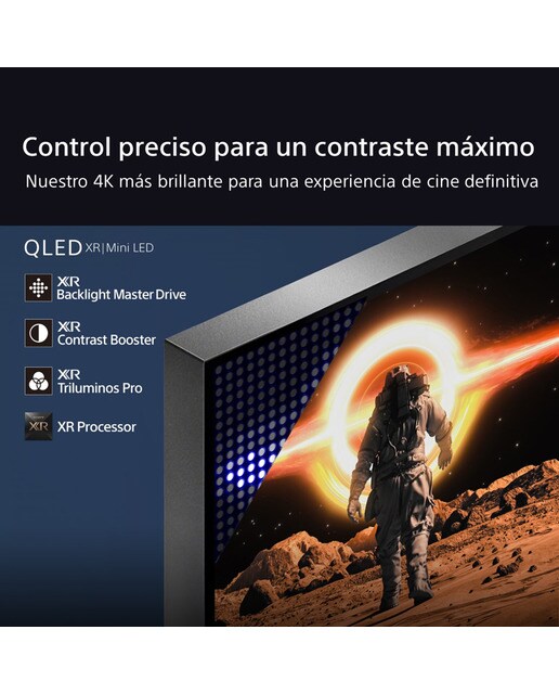 TV 75" Sony BRAVIA 9 75XR90 Mini LED, 4K HDR, Google TV, Smart TV, Funciones para PS5, IMAX Enhanced, Dolby Vision Atmos, Chromecast, AirPlay 4