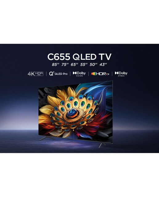 TV QLED 215,9 cm (85") TCL 85C655, 4K UHD, Smart TV by Google TV, Dolby Vision y Atmos, compatible con Google Assistant Titanio-4