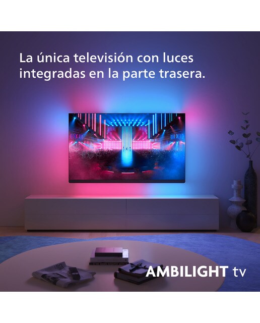 TV OLED 164cm (65") Philips Ambilight 65OLED909 UHD 4K, Dolby Vision y Dolby Atmos, Google TV, Smart TV Negro brillante-3