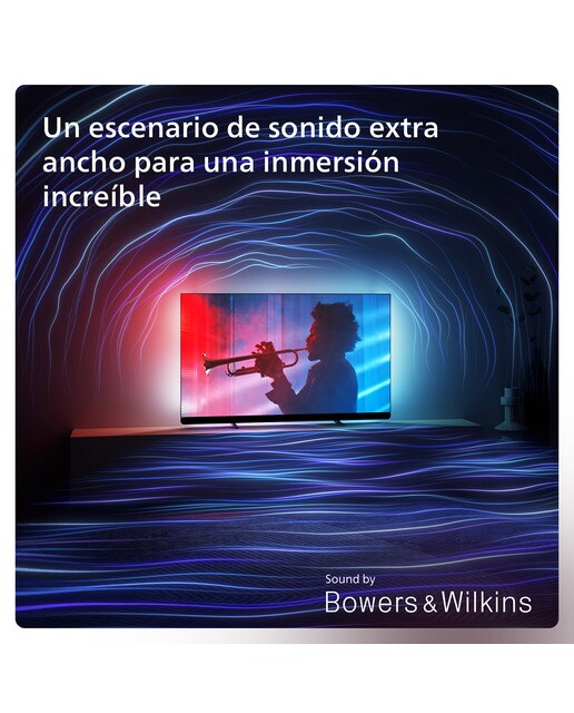 TV OLED 164cm (65") Philips Ambilight 65OLED909 UHD 4K, Dolby Vision y Dolby Atmos, Google TV, Smart TV Negro brillante-6