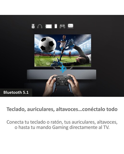 TV QLED 165cm (65") Haier H65S80EUX S80E Series, UHD 4K, Smart Google TV, HDR10 Negro-10